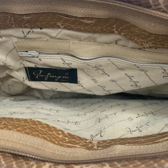 Viintage Pier Giorgio Straw  Coastal Grandma 3 Tone Handbag Made In Italy - Picture 8 of 14